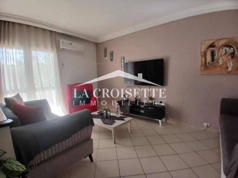 Duplex meublé S+3 vue sur mer avec jardin à Gammarth